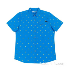 Camicia da uomo in poliestere spandex